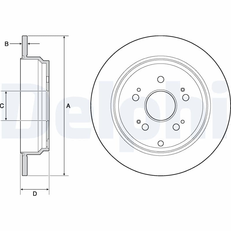 DELPHI Brzdový kotúč BG4694C 1