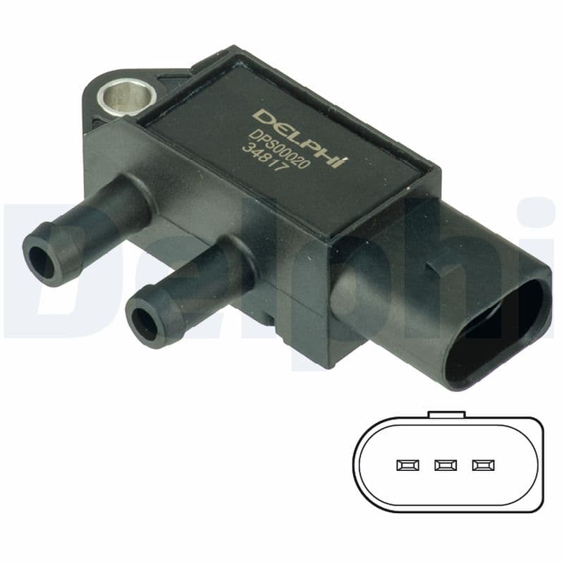 DELPHI Snímač tlaku výfukových plynov DPS00020 1