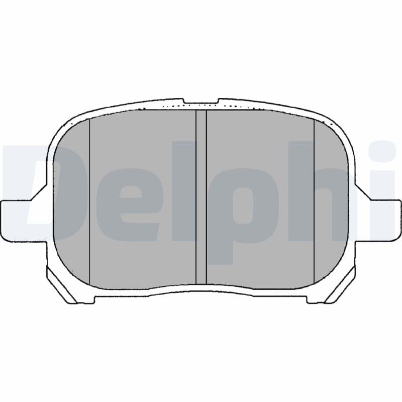 DELPHI Sada brzdových platničiek kotúčovej brzdy LP1144 1