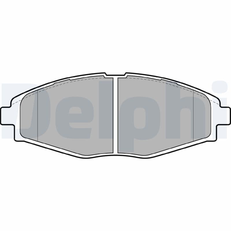 DELPHI Sada brzdových platničiek kotúčovej brzdy LP1390 1
