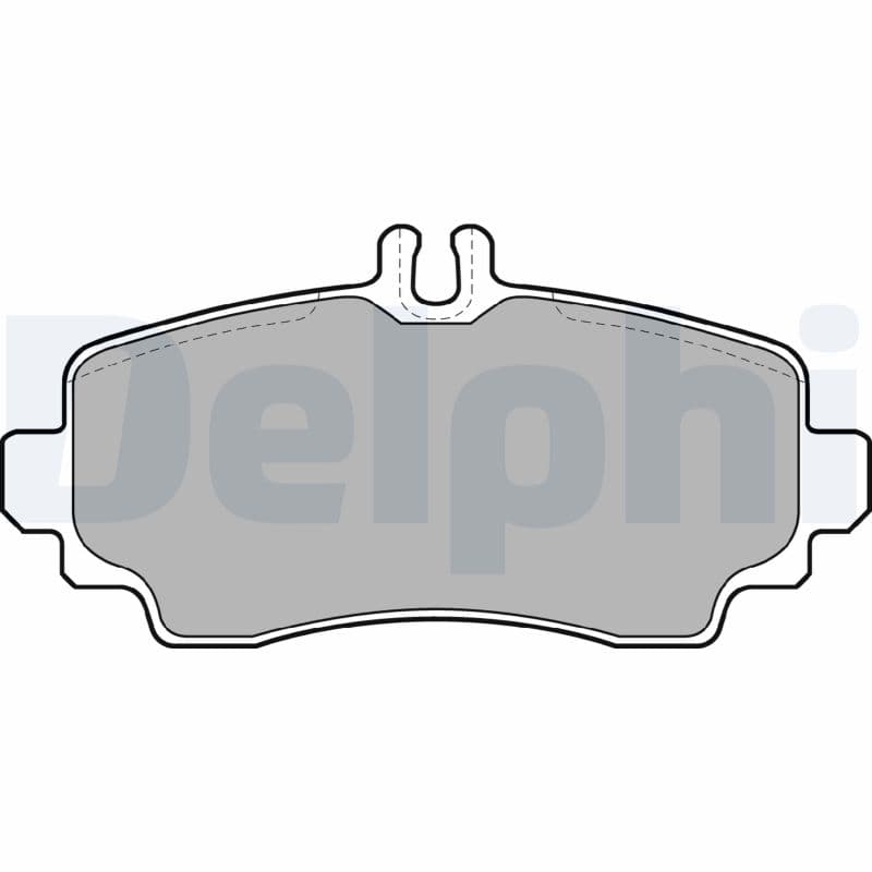 DELPHI Sada brzdových platničiek kotúčovej brzdy LP1401 1