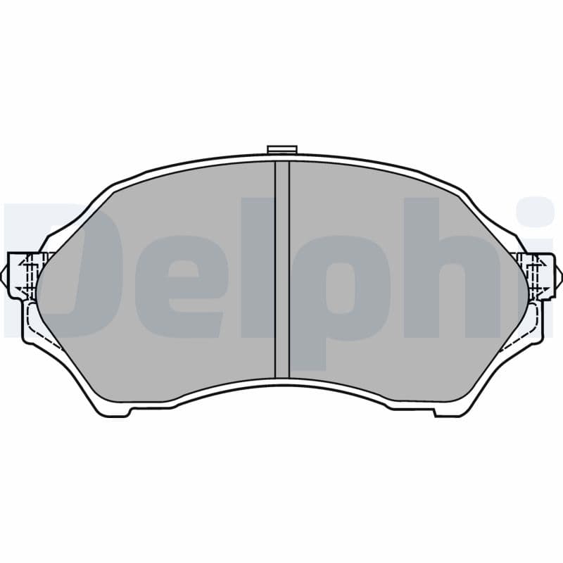 DELPHI Sada brzdových platničiek kotúčovej brzdy LP1440 1