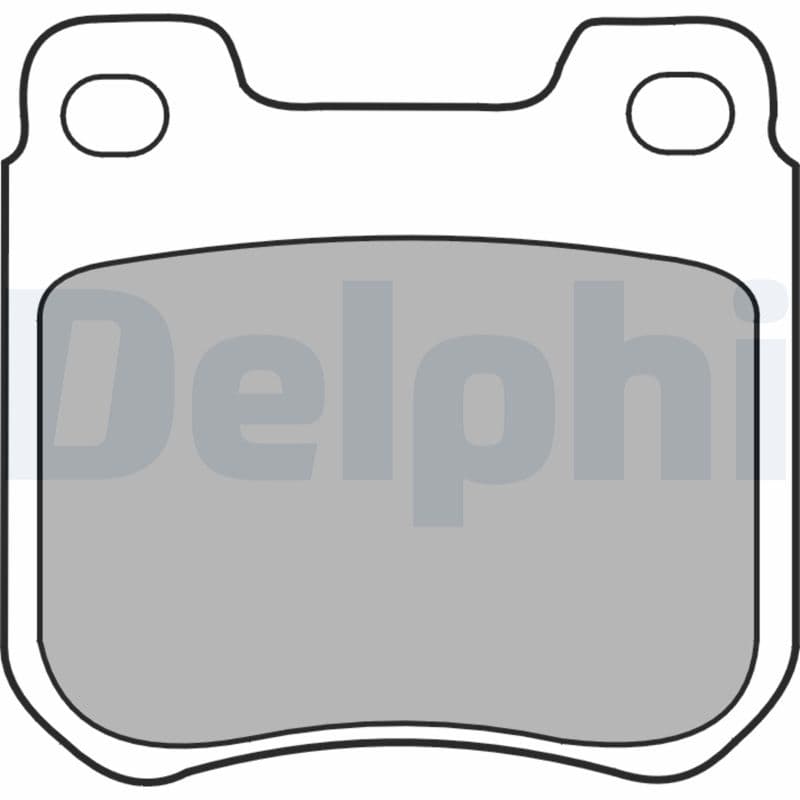 DELPHI Sada brzdových platničiek kotúčovej brzdy LP1441 1