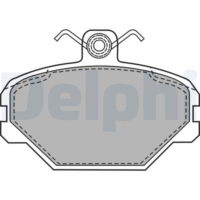 DELPHI Sada brzdových platničiek kotúčovej brzdy LP1444 1