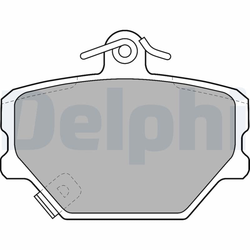 DELPHI Sada brzdových platničiek kotúčovej brzdy LP1465 1