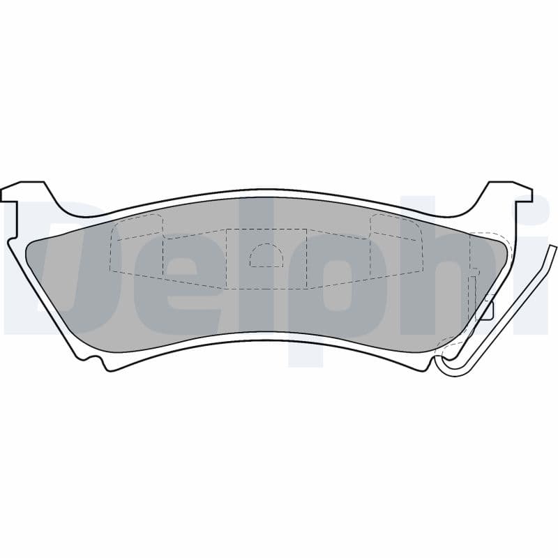 DELPHI Sada brzdových platničiek kotúčovej brzdy LP1501 1