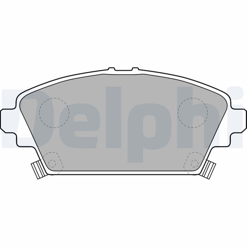 DELPHI Sada brzdových platničiek kotúčovej brzdy LP1503 1