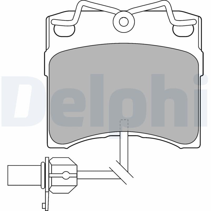 DELPHI Sada brzdových platničiek kotúčovej brzdy LP1535 1