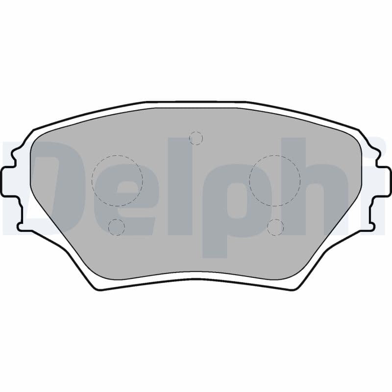 DELPHI Sada brzdových platničiek kotúčovej brzdy LP1632 1