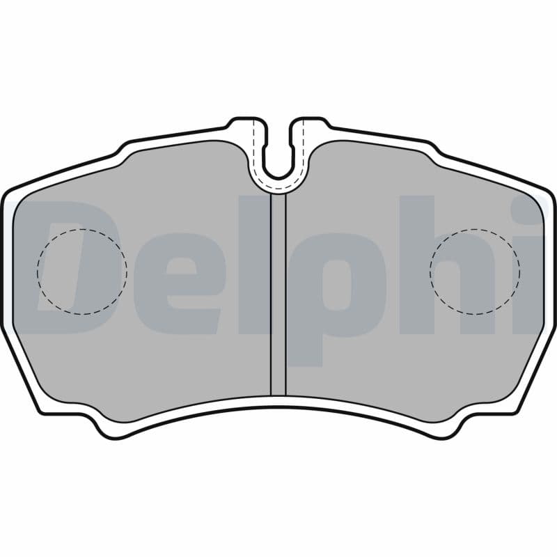 DELPHI Sada brzdových platničiek kotúčovej brzdy LP1826 1