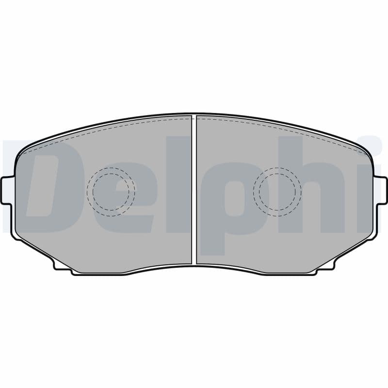 DELPHI Sada brzdových platničiek kotúčovej brzdy LP2098 1