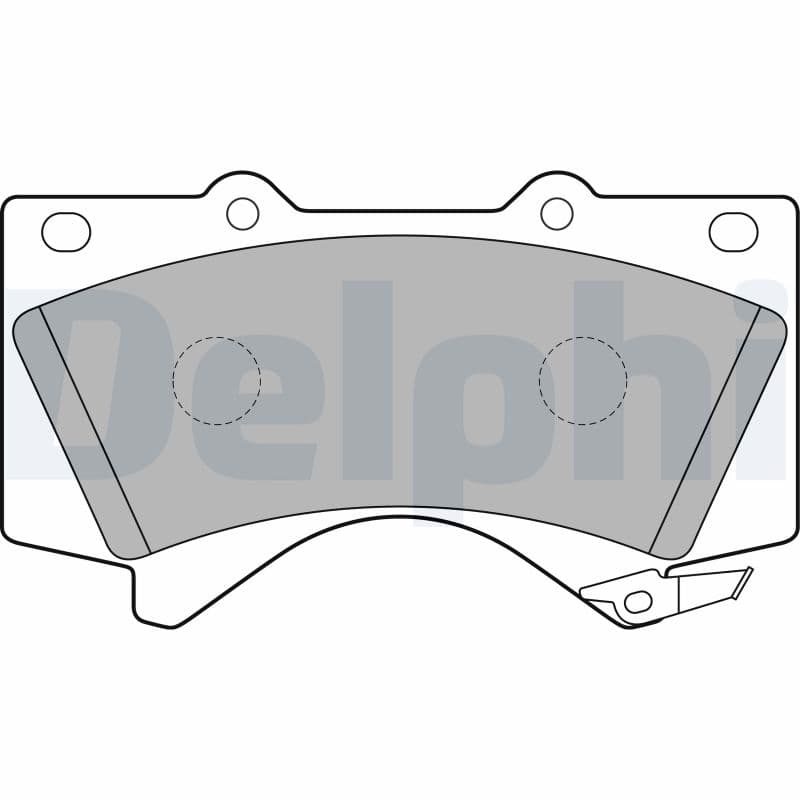 DELPHI Sada brzdových platničiek kotúčovej brzdy LP2134 1