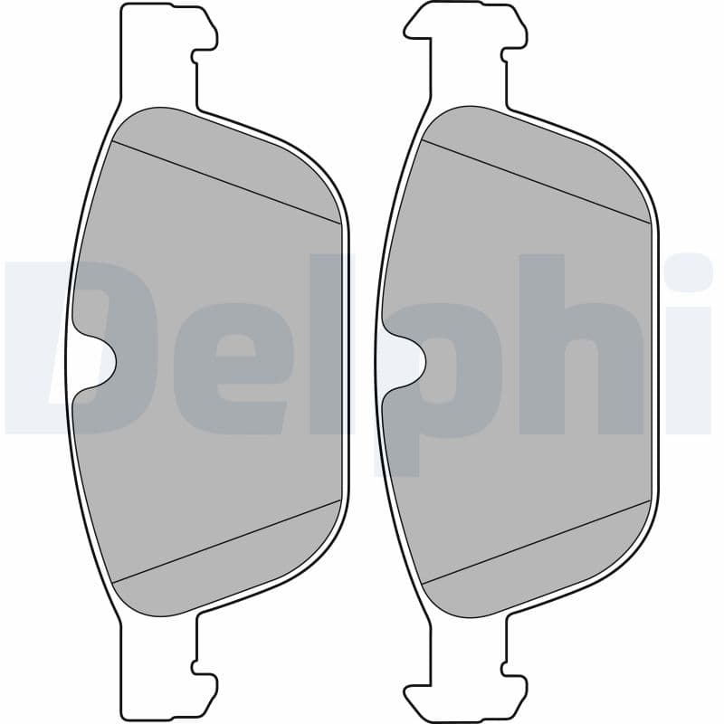 DELPHI Sada brzdových platničiek kotúčovej brzdy LP2140 1