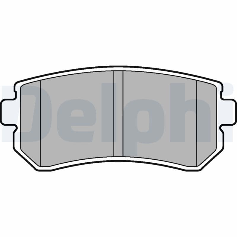 DELPHI Sada brzdových platničiek kotúčovej brzdy LP2303 1