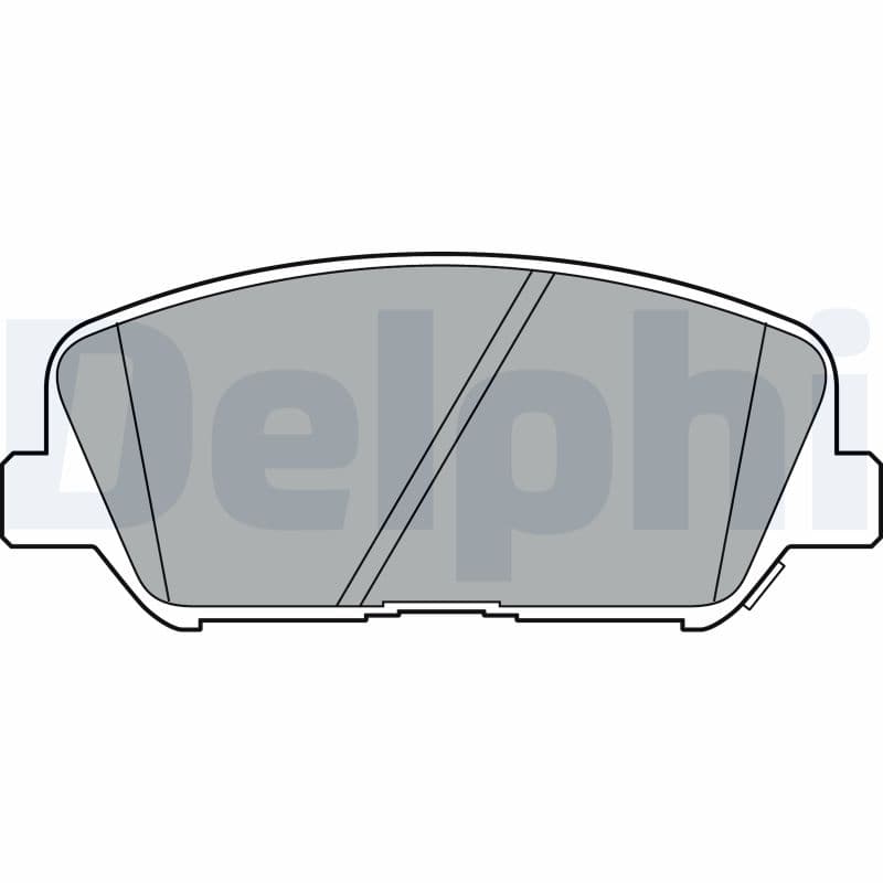 DELPHI Sada brzdových platničiek kotúčovej brzdy LP2477 1