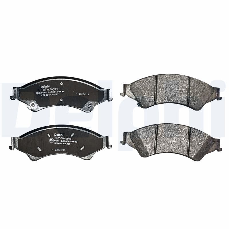 DELPHI Sada brzdových platničiek kotúčovej brzdy LP2484 1