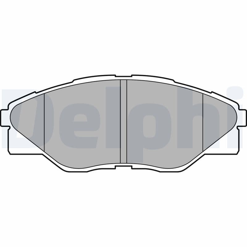 DELPHI Sada brzdových platničiek kotúčovej brzdy LP2496 1