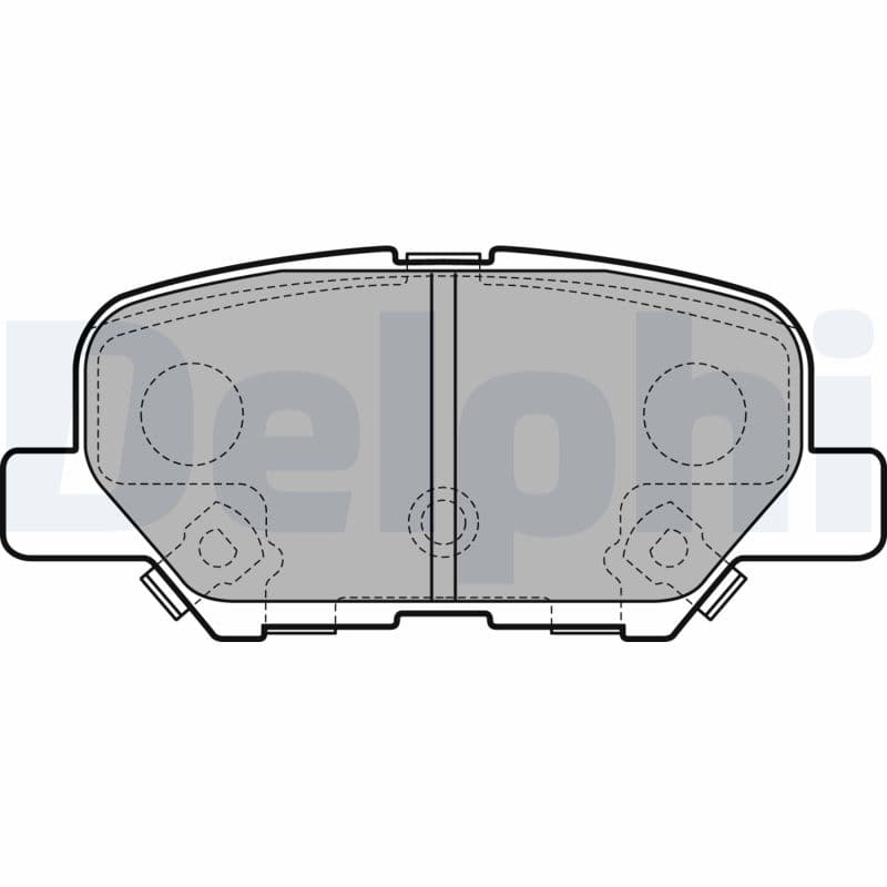 DELPHI Sada brzdových platničiek kotúčovej brzdy LP2501 1