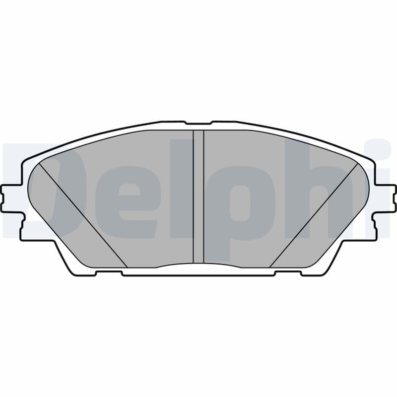 DELPHI Sada brzdových platničiek kotúčovej brzdy LP2701 1