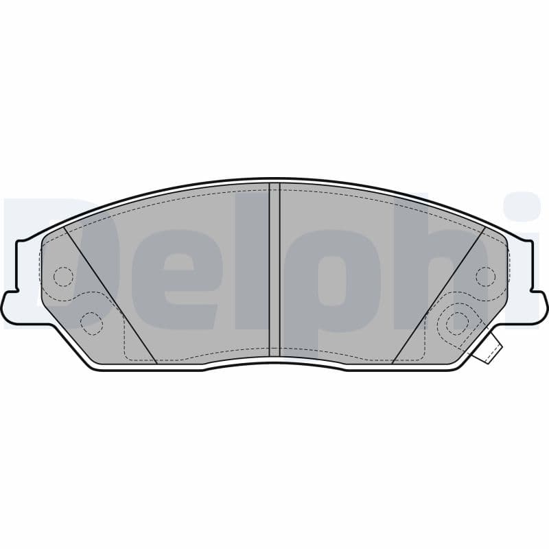 DELPHI Sada brzdových platničiek kotúčovej brzdy LP2714 1