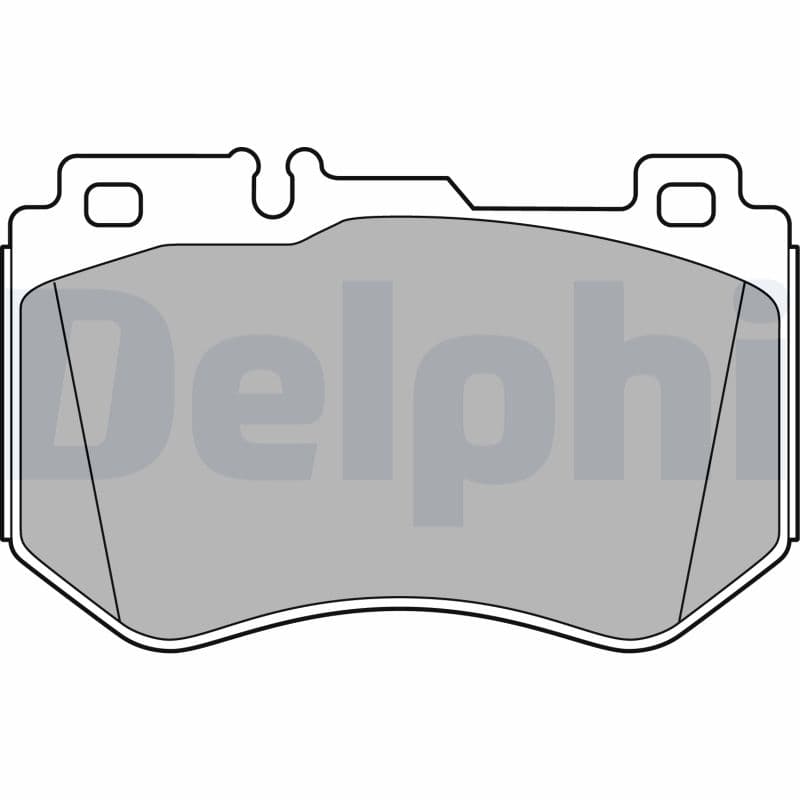 DELPHI Sada brzdových platničiek kotúčovej brzdy LP3137 1