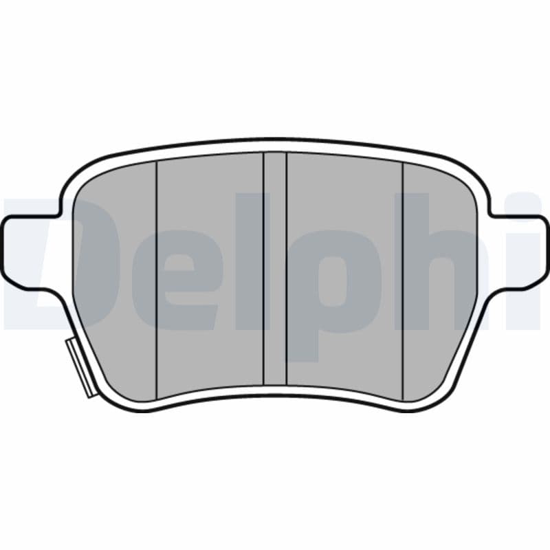 DELPHI Sada brzdových platničiek kotúčovej brzdy LP3165 1