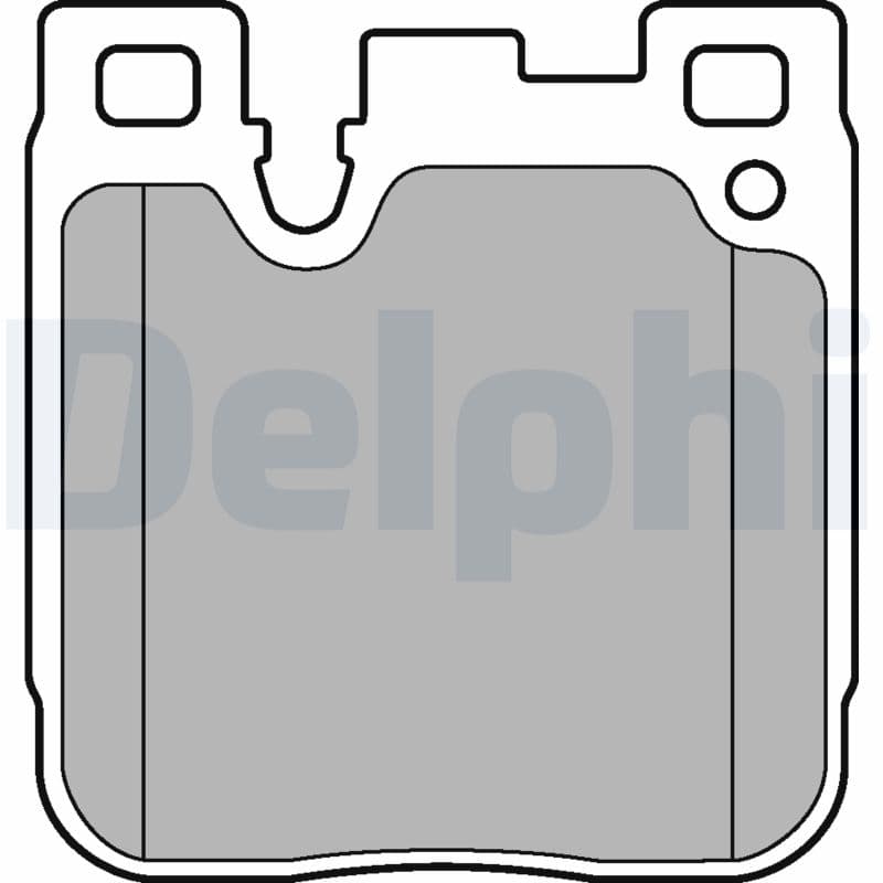 DELPHI Sada brzdových platničiek kotúčovej brzdy LP3249 1