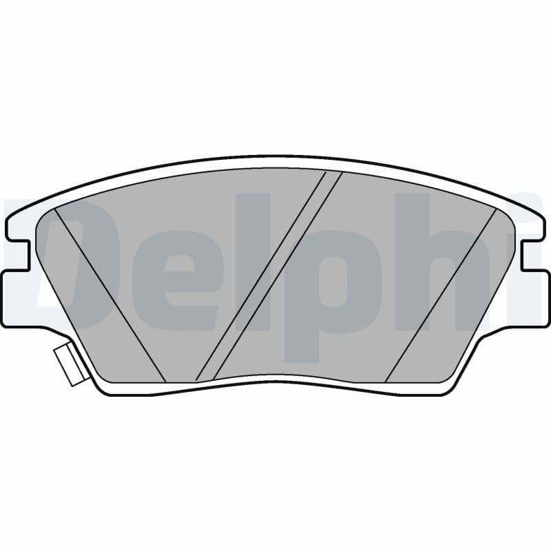 DELPHI Sada brzdových platničiek kotúčovej brzdy LP3263 1