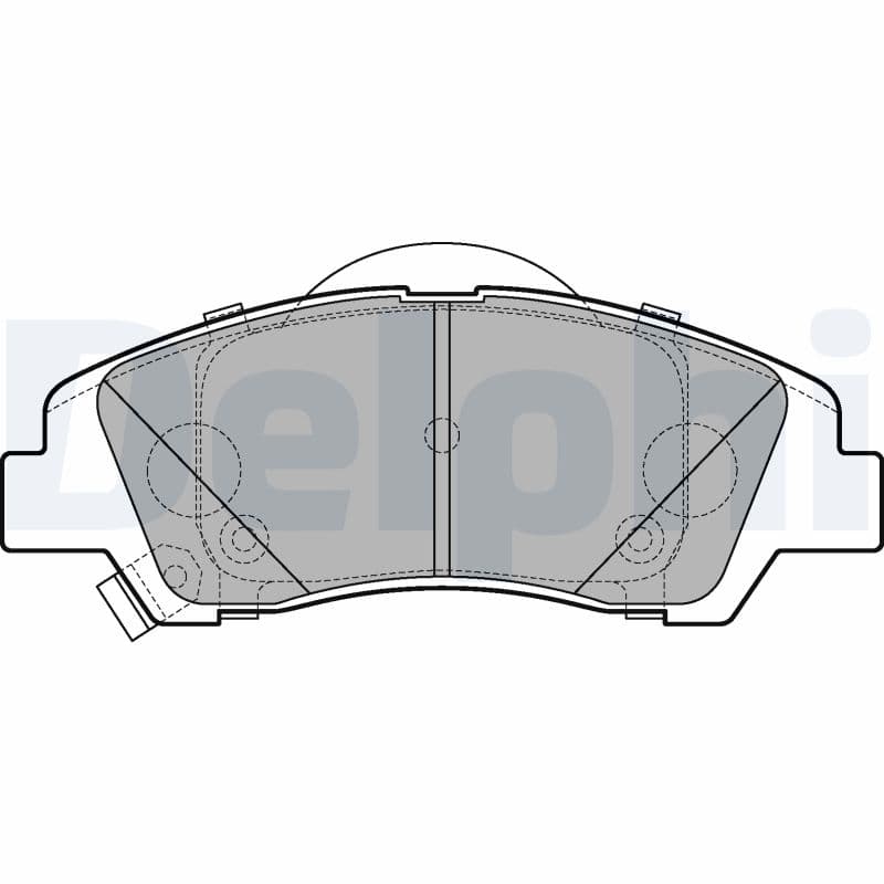 DELPHI Sada brzdových platničiek kotúčovej brzdy LP3265 1