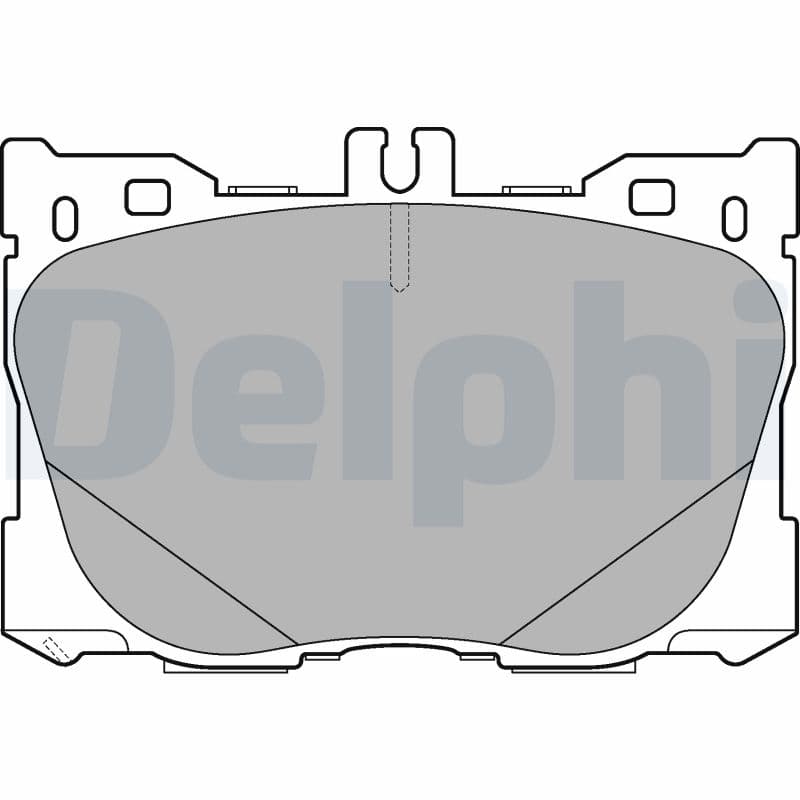 DELPHI Sada brzdových platničiek kotúčovej brzdy LP3276 1