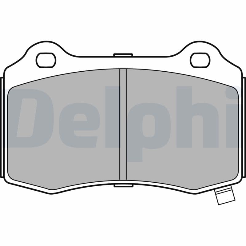 DELPHI Sada brzdových platničiek kotúčovej brzdy LP3281 1