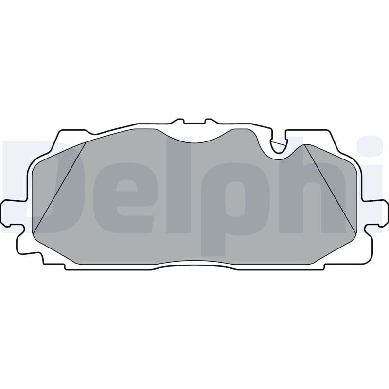 DELPHI Sada brzdových platničiek kotúčovej brzdy LP3302 1