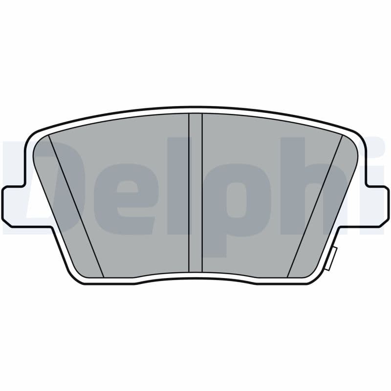 DELPHI Sada brzdových platničiek kotúčovej brzdy LP3404 1