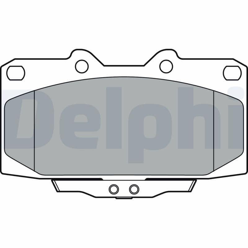 DELPHI Sada brzdových platničiek kotúčovej brzdy LP3409 1