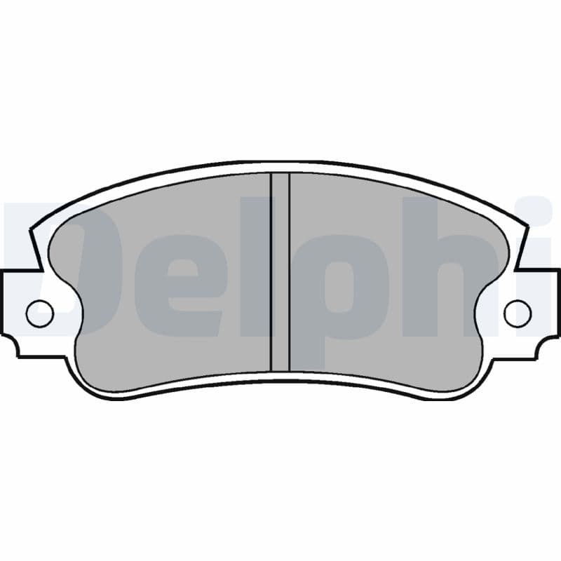 DELPHI Sada brzdových platničiek kotúčovej brzdy LP353 1