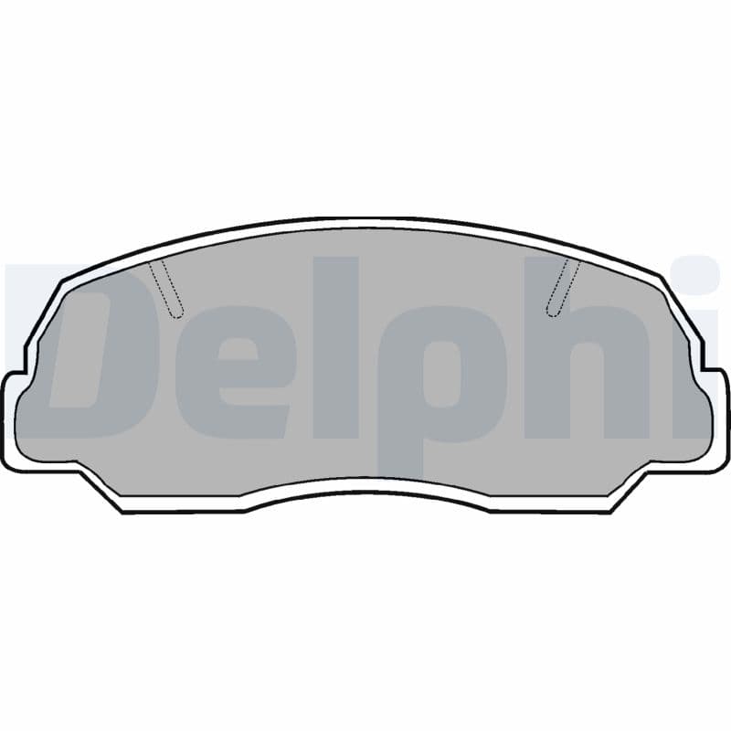DELPHI Sada brzdových platničiek kotúčovej brzdy LP400 1