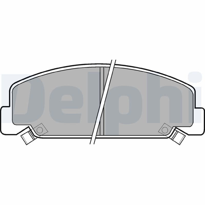 DELPHI Sada brzdových platničiek kotúčovej brzdy LP403 1