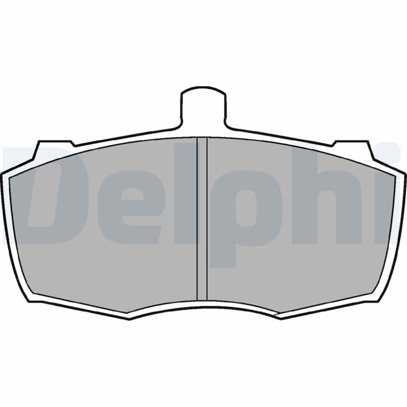 DELPHI Sada brzdových platničiek kotúčovej brzdy LP413 1