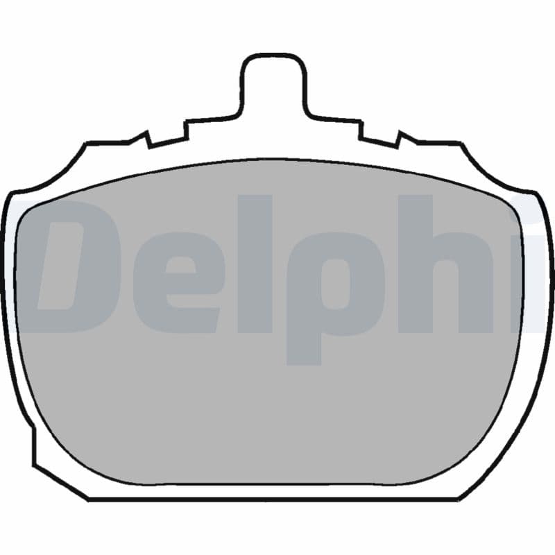 DELPHI Sada brzdových platničiek kotúčovej brzdy LP45 1