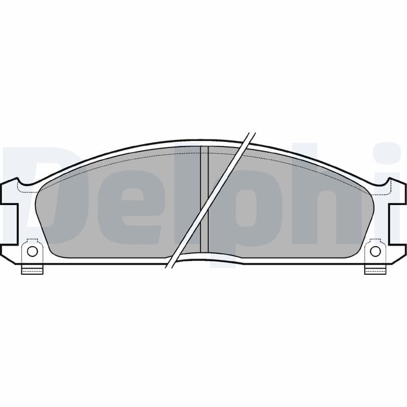 DELPHI Sada brzdových platničiek kotúčovej brzdy LP543 1