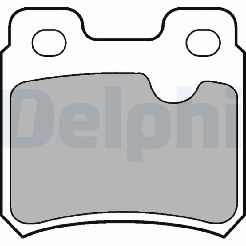 DELPHI Sada brzdových platničiek kotúčovej brzdy LP586 1