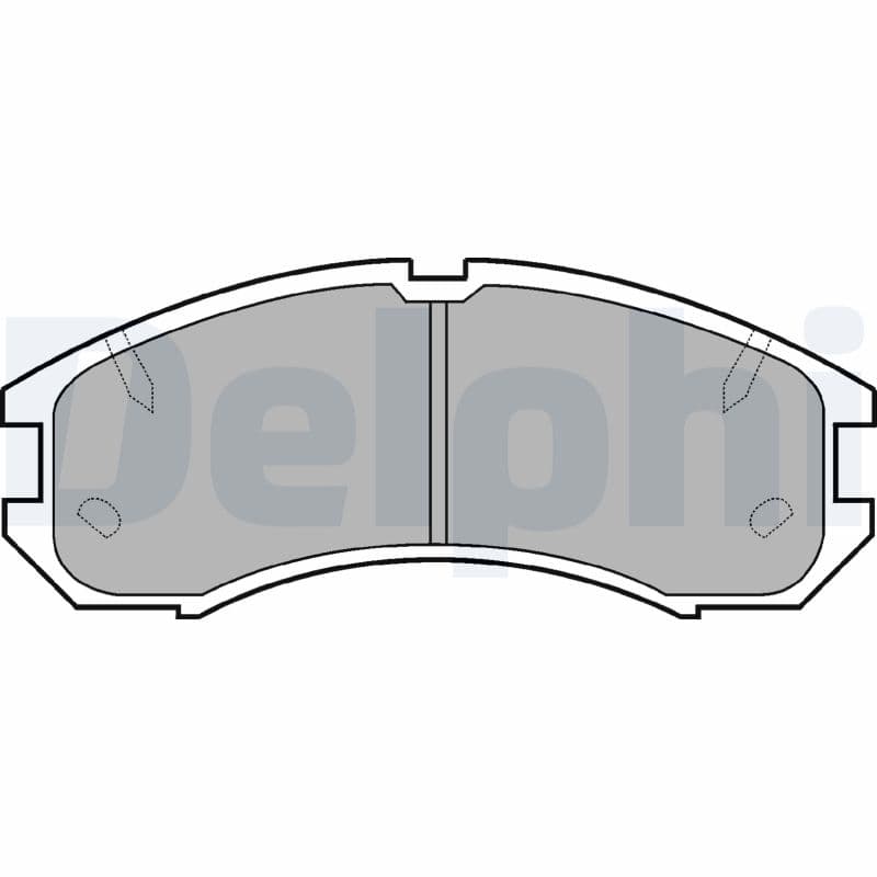 DELPHI Sada brzdových platničiek kotúčovej brzdy LP595 1