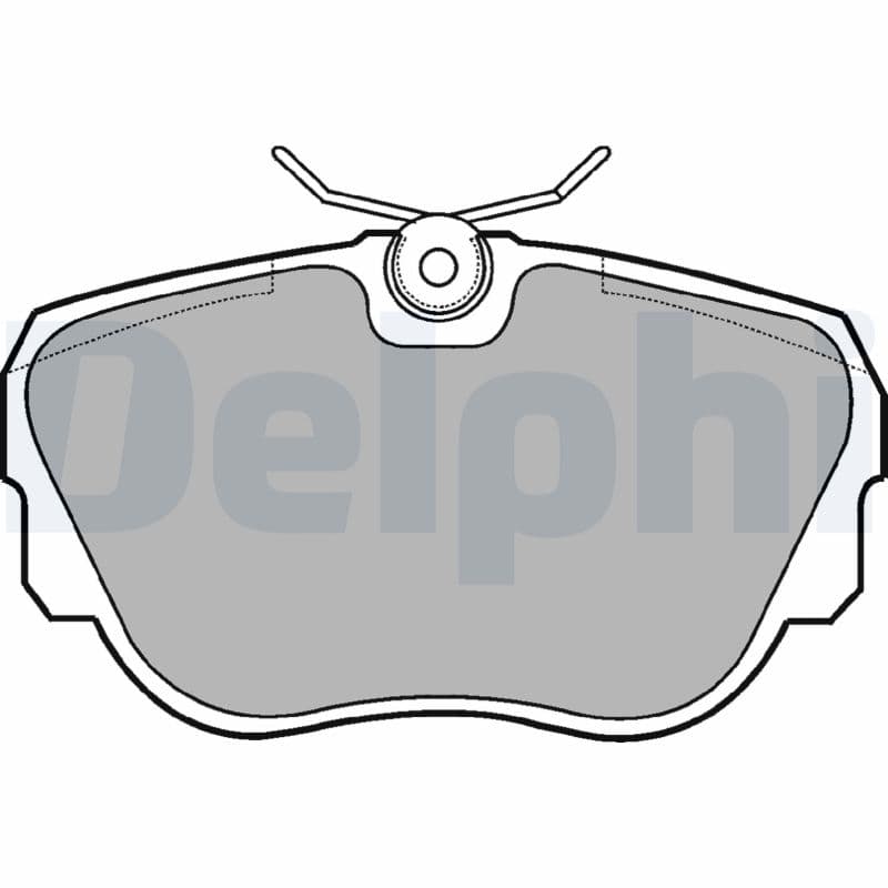 DELPHI Sada brzdových platničiek kotúčovej brzdy LP596 1