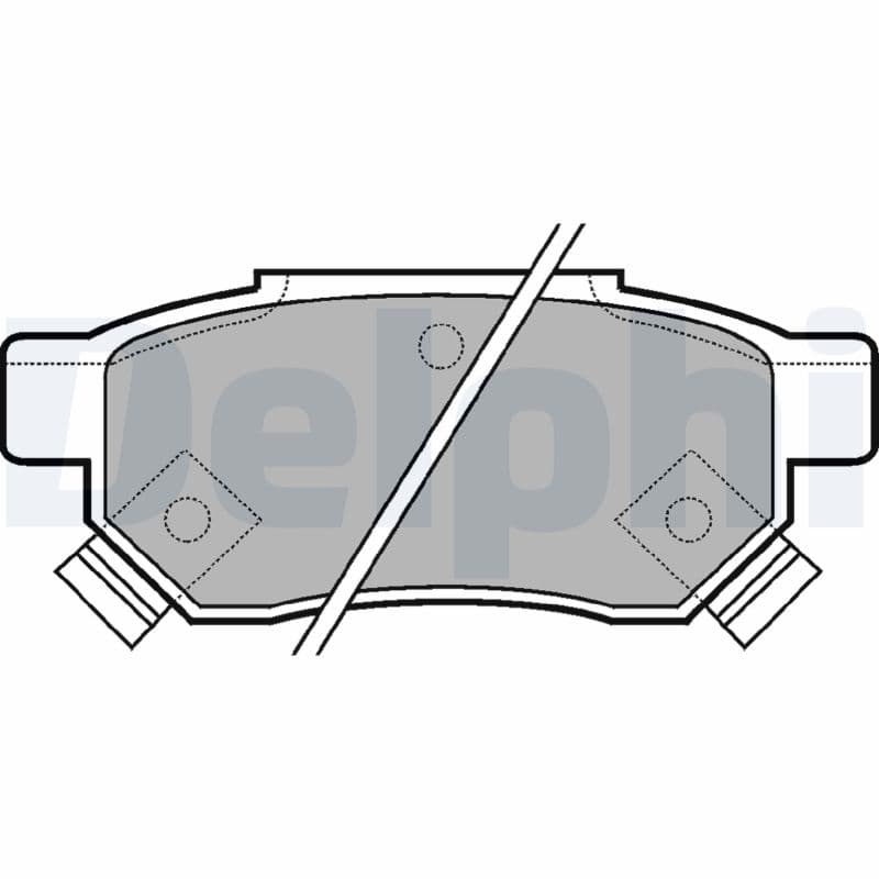 DELPHI Sada brzdových platničiek kotúčovej brzdy LP625 1