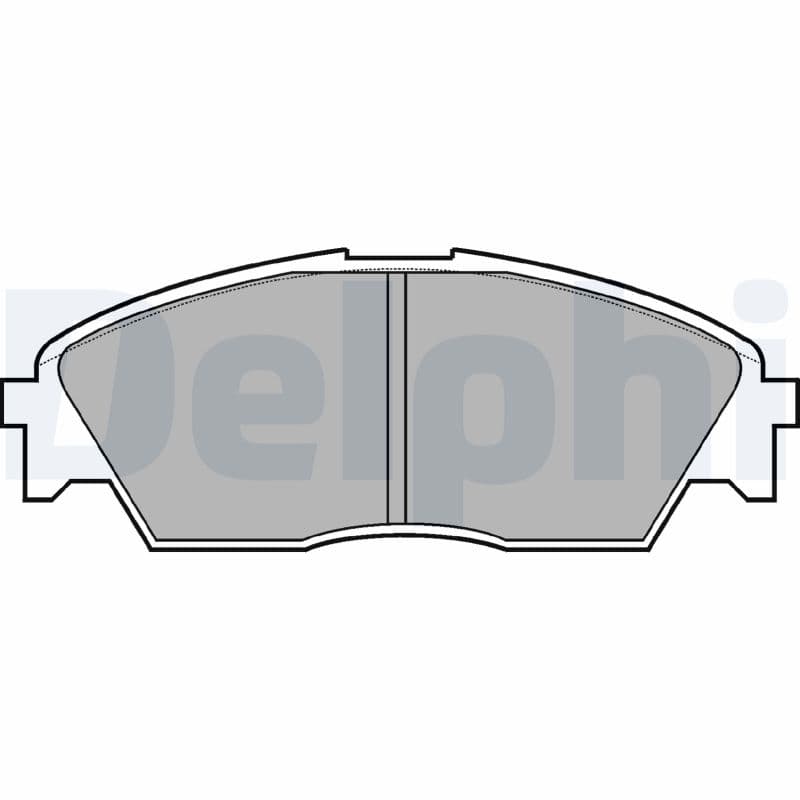 DELPHI Sada brzdových platničiek kotúčovej brzdy LP628 1