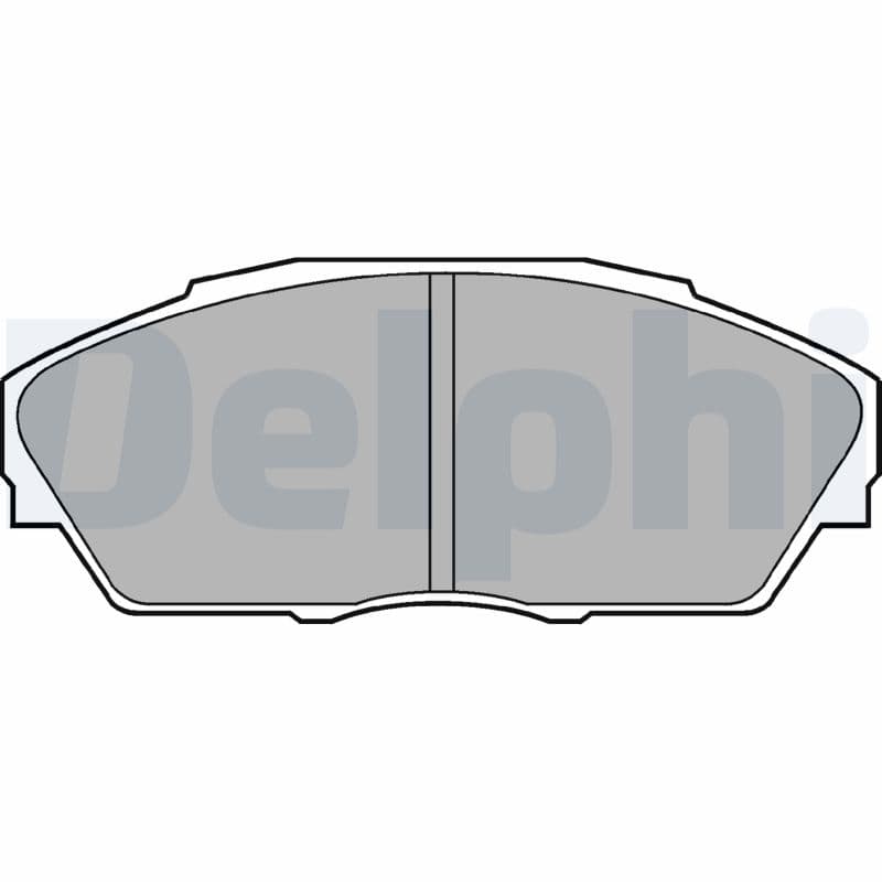DELPHI Sada brzdových platničiek kotúčovej brzdy LP665 1