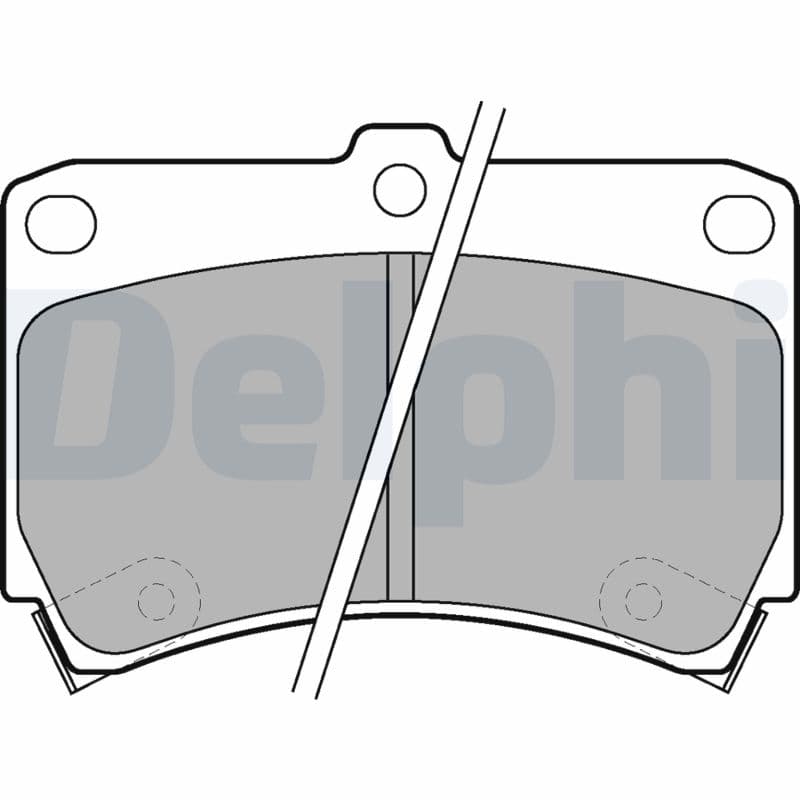 DELPHI Sada brzdových platničiek kotúčovej brzdy LP743 1