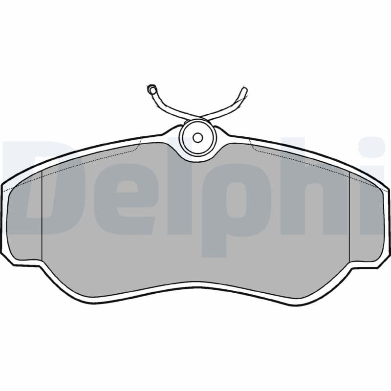 DELPHI Sada brzdových platničiek kotúčovej brzdy LP913 1