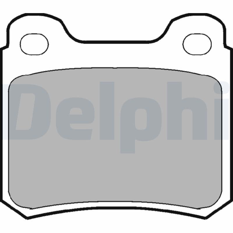 DELPHI Sada brzdových platničiek kotúčovej brzdy LP915 1
