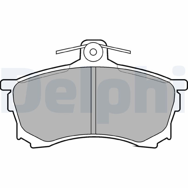 DELPHI Sada brzdových platničiek kotúčovej brzdy LP992 1